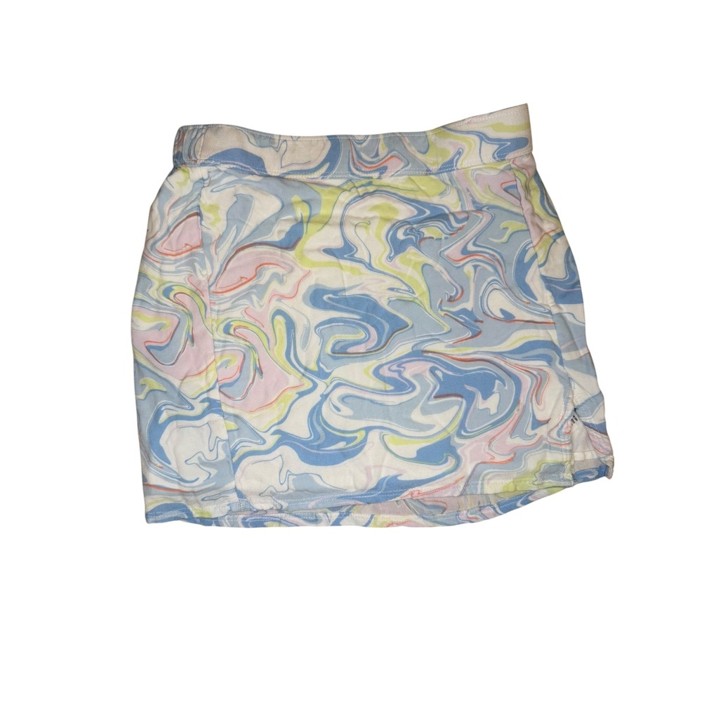 Abercrombie Kids Blue Marble Skirt Girls Swirl Mini Cotton Excellent 7/8‎